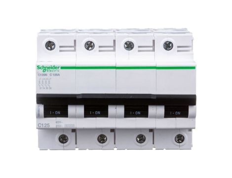 Wyłącznik nadprądowy 4P C 125A 10kA AC C120N Acti9 A9N18376