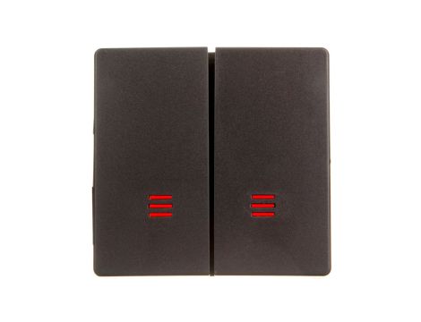 Simon 82 Klawisz podwójny łącznika świecznikowego z podświetleniem grafit 82025-38