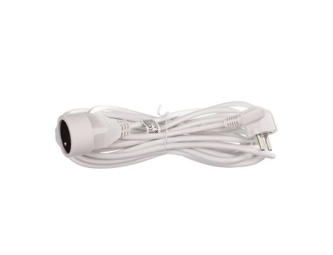 Przedłużacz 1-gniazdo z/u 7m /H05VV-F 3x1/ biały P0117