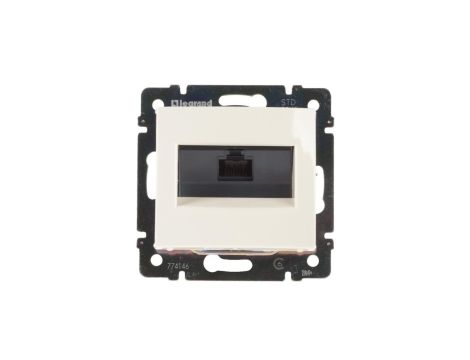 VALENA Gniazdo komputerowe pojedyncze RJ45 kat.6 UTP kremowe 774146