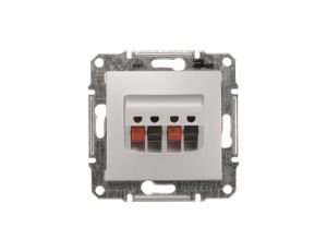 Sedna Gniazdo głośnikowe podwójne aluminium SDN5400160