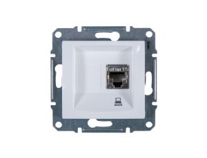 Sedna Gniazdo komputerowe pojedyncze RJ45 kat.5e FTP białe SDN4500121