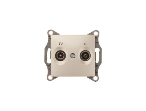 Sedna Gniazdo antenowe RD/TV końcowe satynowe SDN3301668