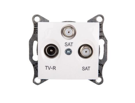 Sedna Gniazdo antenowe TV/SAT/SAT końcowe białe SDN3502121