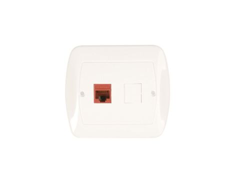Simon Akord Gniazdo komputerowe pojedyncze RJ45 kat.5e białe AF51/11