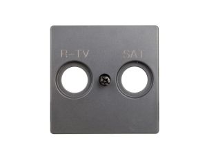 Simon 82 Pokrywa gniazda antenowego RD/TV/SAT grafit 82097-38