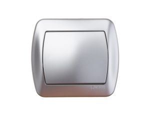 Simon Akord Łącznik jednobiegunowy aluminium metalizowane AW1/26