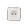 Simon Basic Gniazdo pojedyncze z/u 16A IP20 z przesłoną torów białe BMGZ1z.01/11