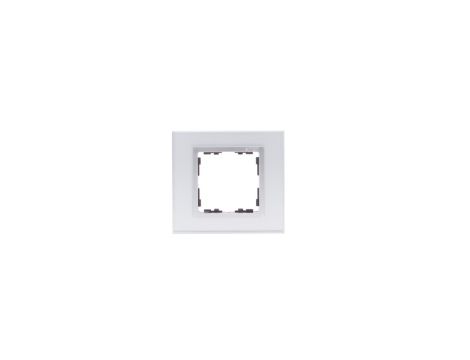 Simon 82 Ramka pojedyncza kamień srebro/ ramka pośrednia aluminium mat 82917-62
