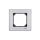 Merten M-Elegance Ramka pojedyncza szklana diamentowy srebrny MTN4010-3260
