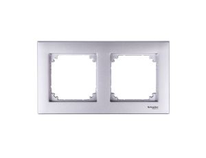 Merten M-Plan Ramka podwójna aluminium MTN486260