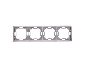 Simon Basic Standard Ramka poczwórna uniwersalna stal inox BMR4/21