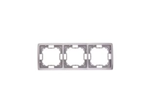 Simon Basic Standard Ramka potrójna uniwersalna stal inox BMR3/21