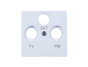 Simon 82 Pokrywa gniazda antenowego RD/TV/SAT biała 82037-30
