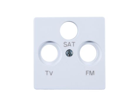 Simon 82 Pokrywa gniazda antenowego RD/TV/SAT biała 82037-30