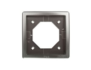 Simon Basic Standard Ramka bryzgoszczelna pojedyncza IP44 z uszczelką stal inox BMR1B/21