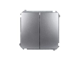 Simon Basic Łącznik schodowy podwójny stal inox BMW6/2.01/21
