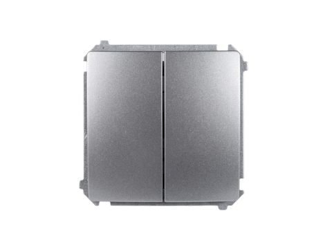 Simon Basic Łącznik schodowy podwójny stal inox BMW6/2.01/21