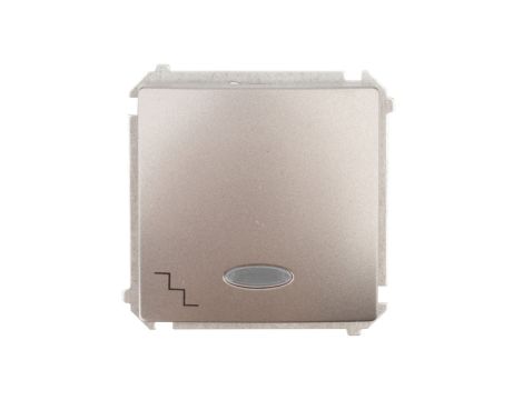 Simon Basic Łącznik schodowy z podświetleniem, szybkozłącza, stal inox BMW6L.01/21