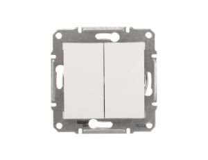 Sedna Łącznik schodowy podwójny 10AX biały IP20 SDN0600121