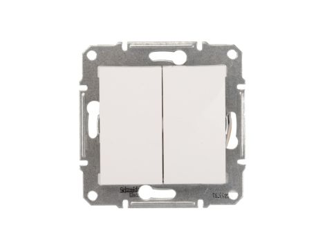 Sedna Łącznik schodowy podwójny 10AX biały IP20 SDN0600121