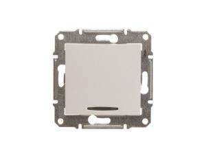 Sedna Łącznik jednobiegunowy 10AX z podświetleniem LED biały SDN1400121