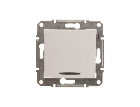 Sedna Łącznik jednobiegunowy 10AX z podświetleniem LED biały SDN1400121