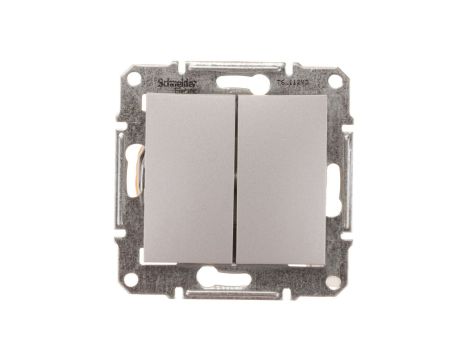 Sedna Łącznik schodowy podwójny 10AX aluminium IP20 SDN0600160