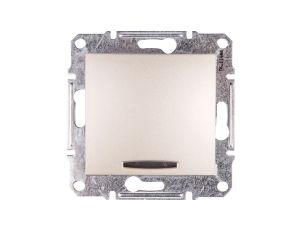 Sedna Łącznik jednobiegunowy 10AX z podświetleniem LED satyna SDN1400168