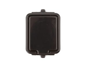 Cedar Gniazdo hermetyczne pojedyncze z/u 16A IP44 czarne Nt-130H NT130H05