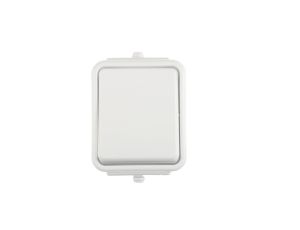 Cedar Łącznik jednobiegunowy hermetyczny IP44 10A biały WNt-100C WNT100C01