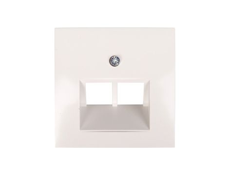 Berker/B.Kwadrat Element centralny gniazda przyłączeniowego 2xUAE śnieżnobiały 5314098989