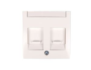 Berker/B.Kwadrat Element centralny podwójny śnieżnobiały 11818989