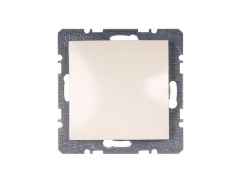 Berker/B.Kwadrat Zaślepka z elementem centralnym kremowa 10098982