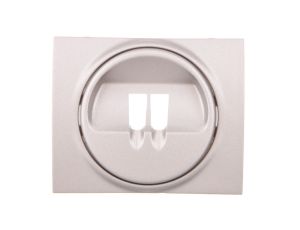 SISTENA LIFE Plakietka gniazda głośnikowego pojedynczego metalic 771300