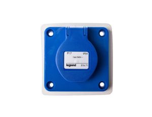 Gniazdo tablicowe z uziemieniem IP44 niebieskie 2P+Z P17 057671