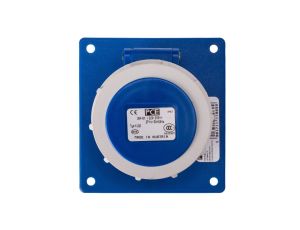 Gniazdo tablicowe skośne 16A 3P 230V /80x97/ niebieskie IP67 POWER TWIST 4132-6