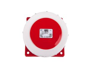 Gniazdo tablicowe skośne 32A 5P 400V /100x92/ czerwone IP67 POWER TWIST 4252-6