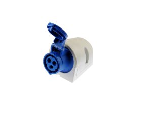 Gniazdo stałe 16A 3P 230V niebieskie IP44 113-6