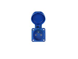 Gniazdo tablicowe 10/16A 2P+Z 230V niebieskie IP54 104-0bs