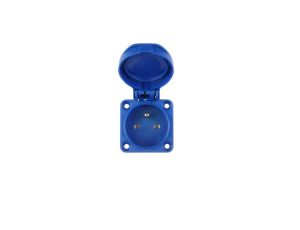 Gniazdo tablicowe 10/16A 2P+Z 230V niebieskie IP54 104-0b