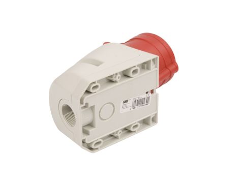 Gniazdo stałe 32A 4P 400V czerwone IP44 124-6