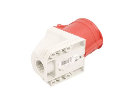 Gniazdo stałe 32A 5P 400V czerwone IP44 /mała obudowa/ 125-6k