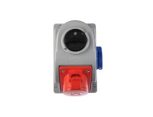 Gniazdo stałe z wyłącznikiem 0-1 16A 5P 400V + 2P+Z 230V IP44 COMBO-POL 96061541W