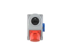 Gniazdo stałe z wyłącznikiem 0-1 32A 5P 400V + 2P+Z 230V IP44 COMBO-POL 96062541W
