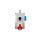 Zestaw instalacyjny z gniazdem 16A 3P+Z+2P+Z (0-1) czerwony ZI03\R111