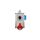 Zestaw instalacyjny z gniazdem 16A 5P+2P+Z (L-0-P) czerwony ZI03R221