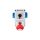 Zestaw instalacyjny z gniazdem 32A 5P+2x2P+Z (0-1) czerwony ZI05R442