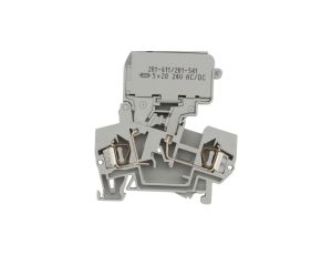 Złączka bezpiecznikowa 4mm2 szara 10A 5x 20mm 281-611/281-541