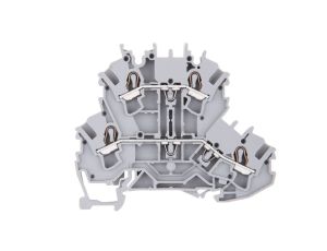 Złączka szynowa 2-piętrowa 2,5mm2 szara L/L 2002-2201 TOPJOBS